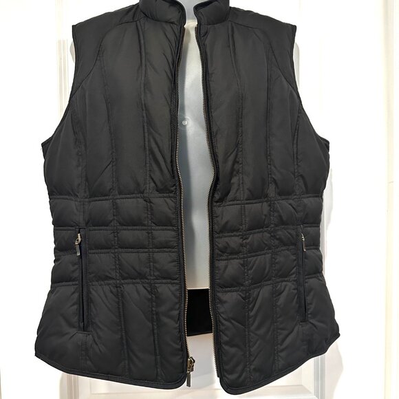 Eddie Bauer Women’s Black Goose Down Vest, Size L - Picture 3 of 15